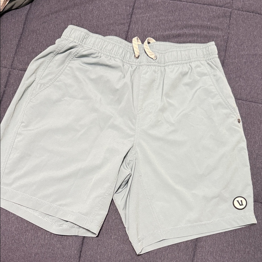 Vuori Men's Light Gray Athletic Shorts